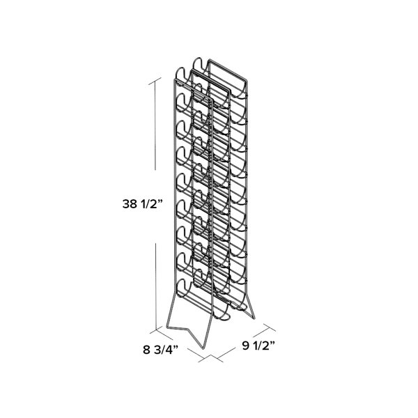 Red Barrel Studio® Sequim Floor Wine Bottle Rack in Black & Reviews